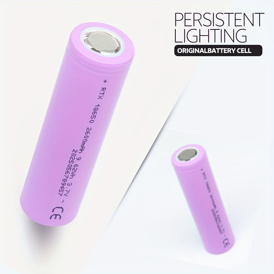 18650 Rechargeable Lithium Battery, 3.7V 2600Mah, Suitable for Various Small Appliances