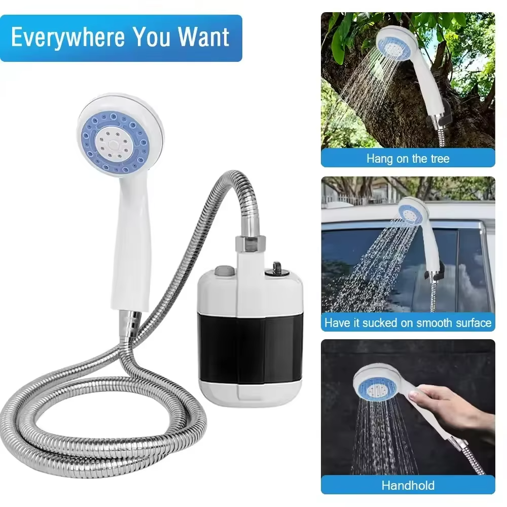 Portable Shower USB Rechargeable Outdoor Camping Electric