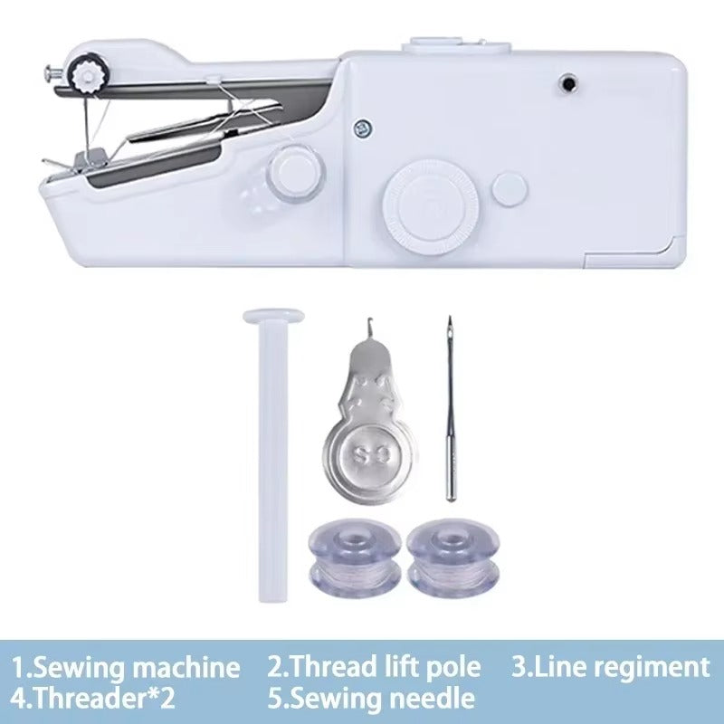Portable Mini Sewing Machine Handheld Electric Sewing Machine With Bobbin Suitable for Needlework