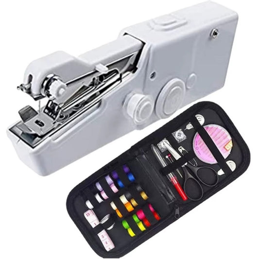 Portable Mini Sewing Machine Handheld Electric Sewing Machine With Bobbin Suitable for Needlework
