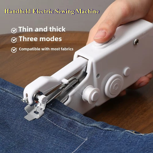 Portable Mini Sewing Machine Handheld Electric Sewing Machine With Bobbin Suitable for Needlework