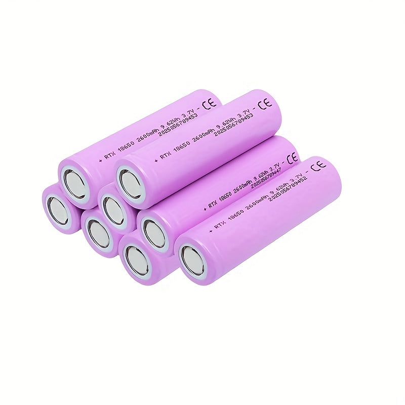 18650 Rechargeable Lithium Battery, 3.7V 2600Mah, Suitable for Various Small Appliances